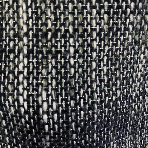 CHICO'S Blazer Jacket Duster Topper Coat Tweed Jeweled‎ Hook Metallic Thread - Picture 13 of 16